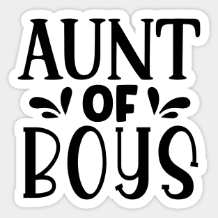 AUNT of boys Sticker